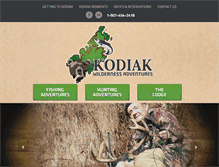 Tablet Screenshot of kodiakwilderness.com